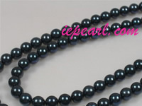 6-6.5mm AA+ grade Black Akoya pearl strands