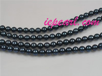 wholesale 5-5.5mm AA+ grade black Akoya pearl strands