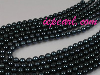 16inch 6.5-7mm AA black akoya pearl strands