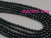 16inch 5-5.5mm AA black Akoya pearl strands