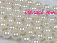 16-inch 6.5-7mm baroque shape Akoya pearl strands