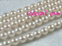 5.5-6mm AAA white Akoya pearl strands 16-inch