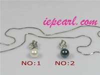 7-7.5mm akoya pearl pendant with different colors