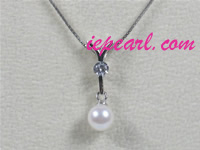 6.5-7mm white akoya pearl pendant wholesale