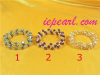 6-7mm blister freshwater pearl bracelet in wholesale