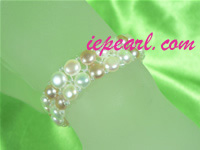 7-7.5mm freshwater pearl  elasticity bracelet wholesale online
