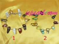 7*18mm multicolor blister pearl bracelet in wholesale