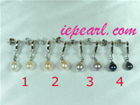 wholesale 6*7mm cultured pearl earrings