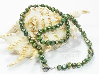 6-7mm different colors cultured pearl necklace