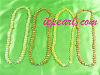 6-7mm dye color cultured pearl necklace wholesale