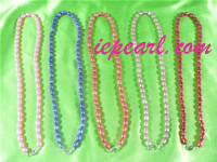 5-6mm dye color rice cultured pearl necklace