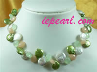 wholesale colourful drop water pearl necklace