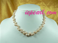 6-7mm pink potato shape cultured pearl necklace discount online