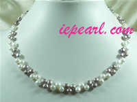 7-8mm lavender blister freshwater pearl necklace discount