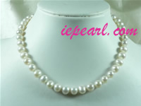 8-9mm white cultured pearl necklace wholesale
