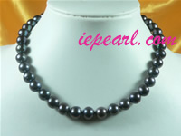 10-11mm black freshwater pearl necklace discount wholesale