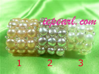 5-6mm bread pearl ring with 7" in US size wholesale
