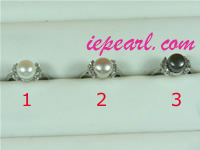8-8.5mm freshwater pearl ring wholesale