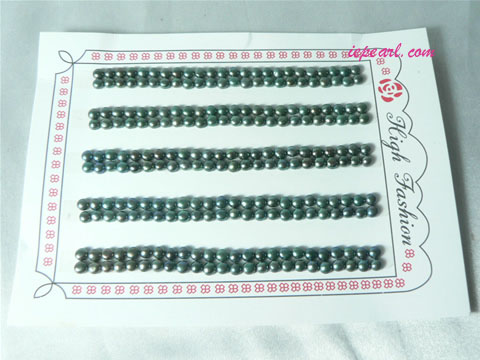 peacock blue 3-3.5mm loose bread freshwater pearl beads