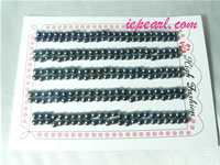 black 3.5-4mm loose bread freshwater pearl beads