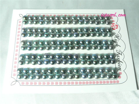peacock green 5-5.5mm loose bread freshwater pearl beads