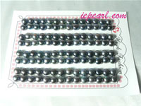 black 6-6.5mm loose bread freshwater pearl beads