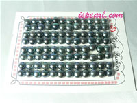peacock blue 7-7.5mm loose bread freshwater pearl beads