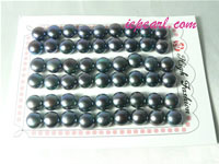 peacock green 9.5-10mm loose bread freshwater pearl beads