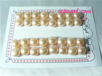 pink 11-12mm loose bread freshwater pearl beads
