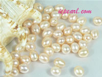 per 100pcs light pink 6-7mm drop shaped loose freshwater pearl b