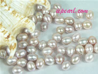 per 100pcs light purple 6-7mm drop shaped loose pearl beads