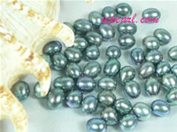 per 100pcs peacock green 6-7mm drop shaped loose pearl beads