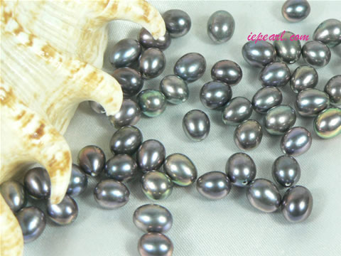 per 100pcs dark purple red 6-7mm drop shaped loose pearl beads