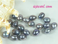 per 100pcs peacock blue 7-8mm drop shaped loose pearl beads