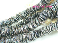 brown 12mm center drilled Keishi freshwater pearl strand