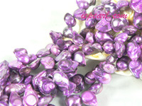 dark purple blister freshwater pearl strand