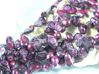 wine red blister freshwater pearl strand