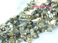 olive green blister freshwater pearl strand