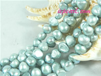 gray 7-8mm nugget freshwater pearl strand