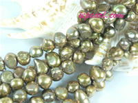 bronze 7-8mm nugget freshwater pearl strand