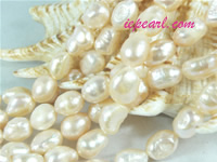 pink 8-9mm nugget freshwater pearl strand