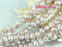 purple 6-7mm nugget freshwater pearl strand