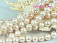 pink 10-11mm potato freshwater pearl strand