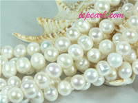 natural white 10-11mm potato freshwater pearl strand