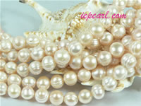 pink 10-11mm potato freshwater pearl strand