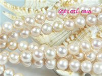 pink 8-9mm potato freshwater pearl strand