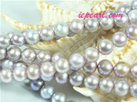 purple 8-9mm potato freshwater pearl strand
