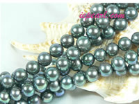 peacock green 8-9mm potato freshwater pearl strand
