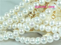 ivory white 8-9mm potato freshwater pearl strand