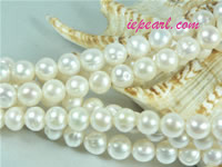 ivory white 8-9mm potato freshwater pearl strand